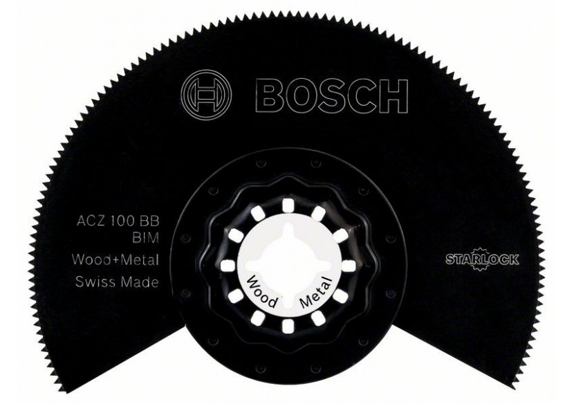 Lame Bimétal pour scie segment Starlock ACZ 100 BB Wood and Metal - 2608661633 - Bosch