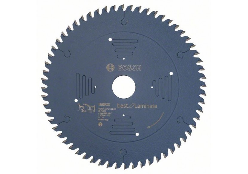 Lame de scie circulaire Best for Laminate 216 x 30 x 2,5 mm, 60 - 2608642133 - Bosch