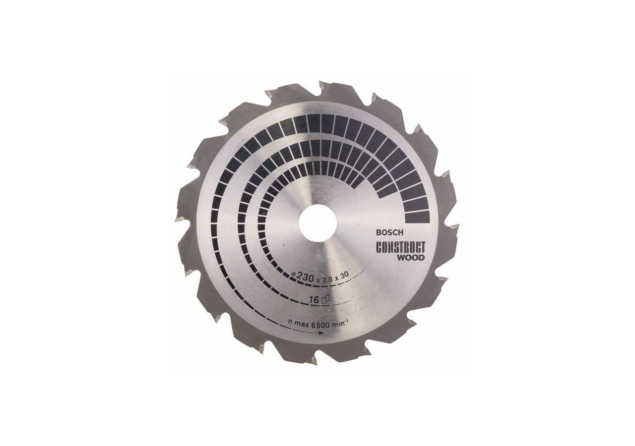 Lame de scie circulaire Construct Wood 230 x 30 x 2,8 mm 16 - 2608640635 - Bosch