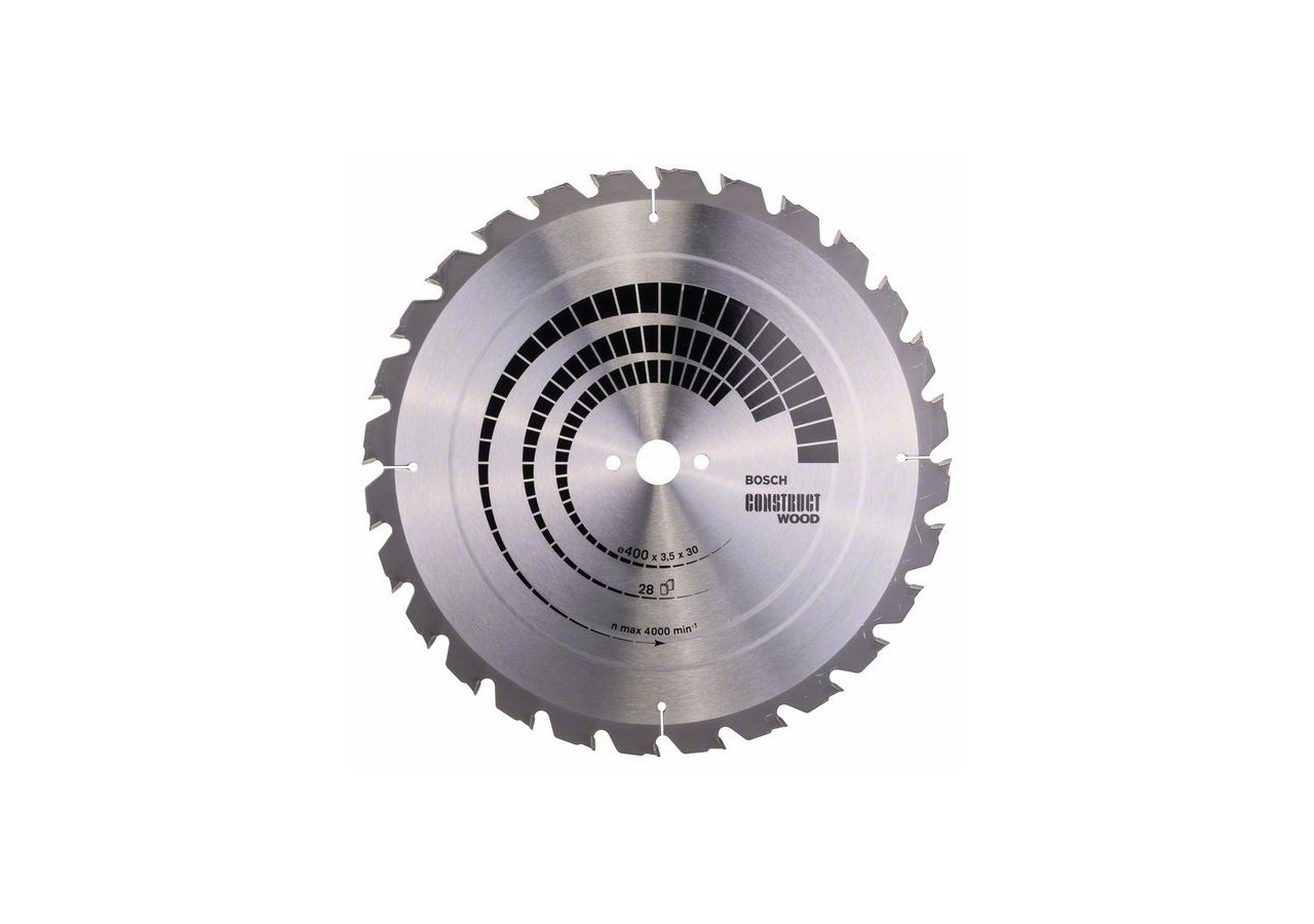 Lame de scie circulaire Construct Wood 400 x 30 x 3,5 mm 28 - 2608640693 - Bosch