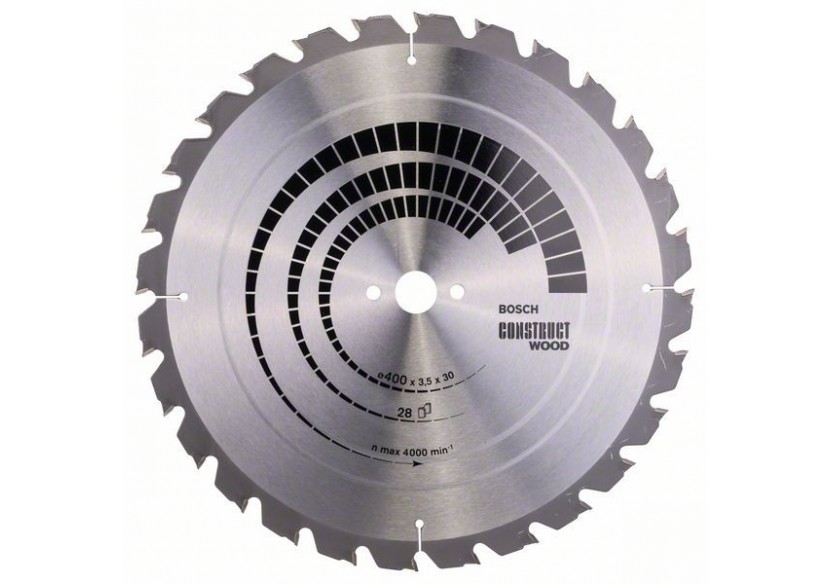 Lame de scie circulaire Construct Wood 400 x 30 x 3,5 mm 28 - 2608640693 - Bosch