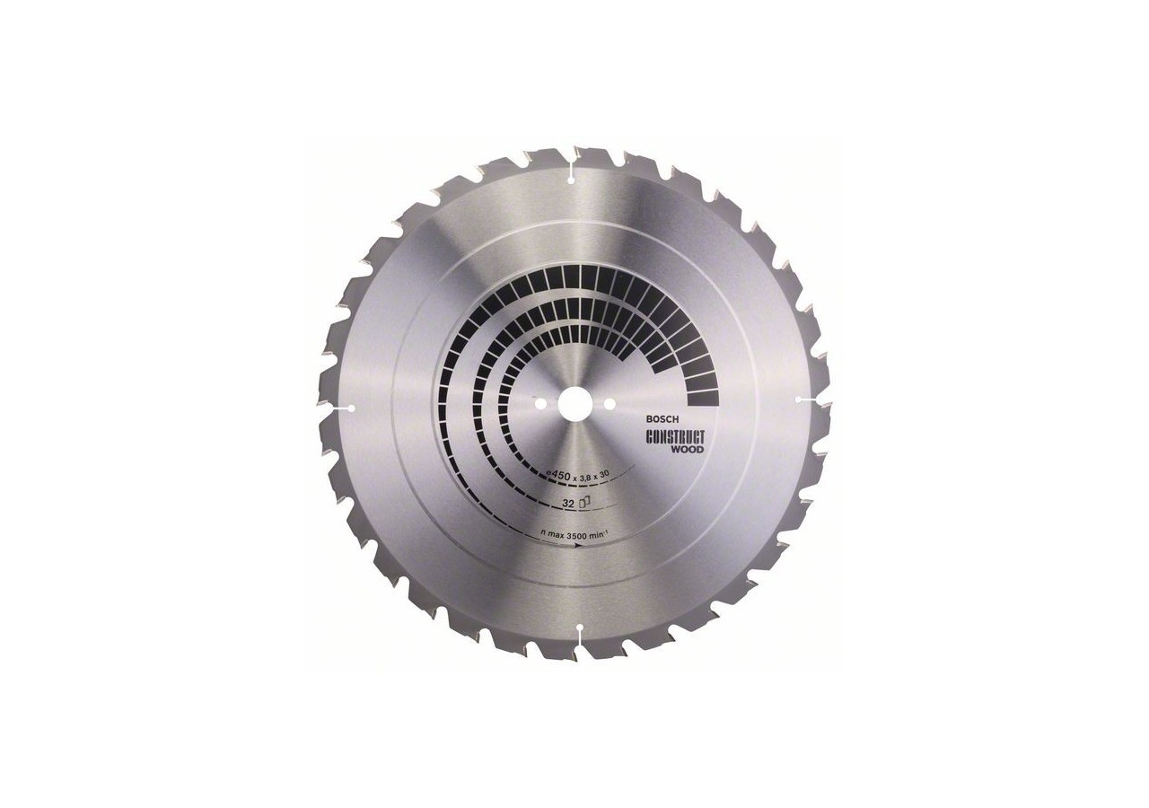 Lame de scie circulaire Construct Wood 450 x 30 x 3,8 mm 32 - 2608640694 - Bosch