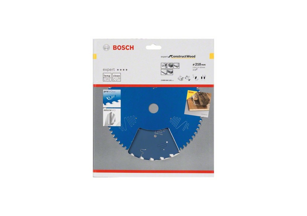 Lame de scie circulaire Expert for Construct Wood 210 x 30 x 2,0 mm, 30 - 2608644141 - Bosch