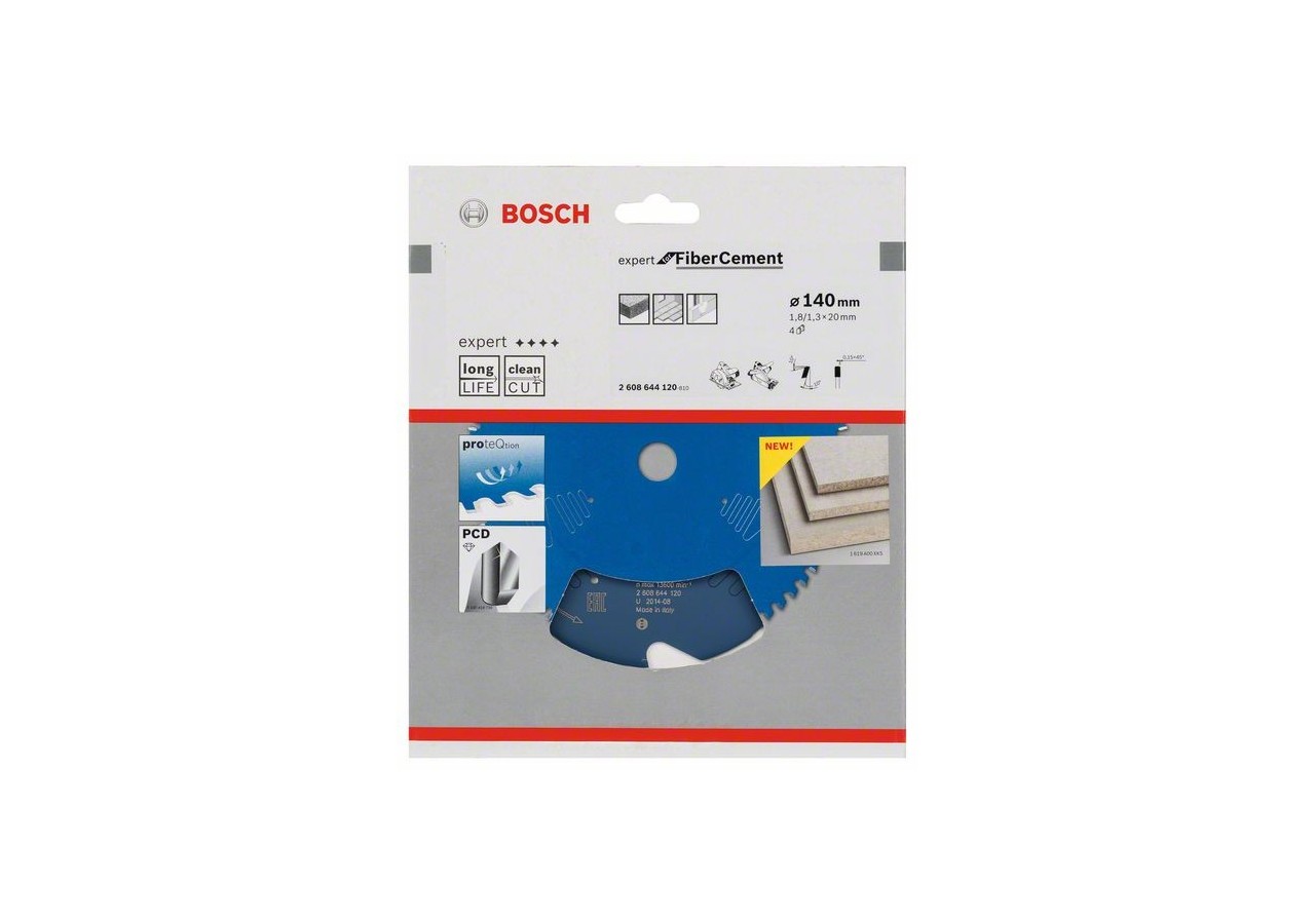 Lame de scie circulaire Expert for Fiber Cement 140 x 20 x 1,8 mm, 4 - 2608644120 - Bosch