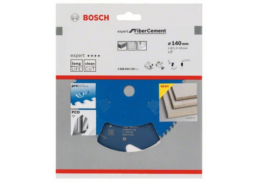 Lame de scie circulaire Expert for Fiber Cement 140 x 20 x 1,8 mm, 4 - 2608644120 - Bosch