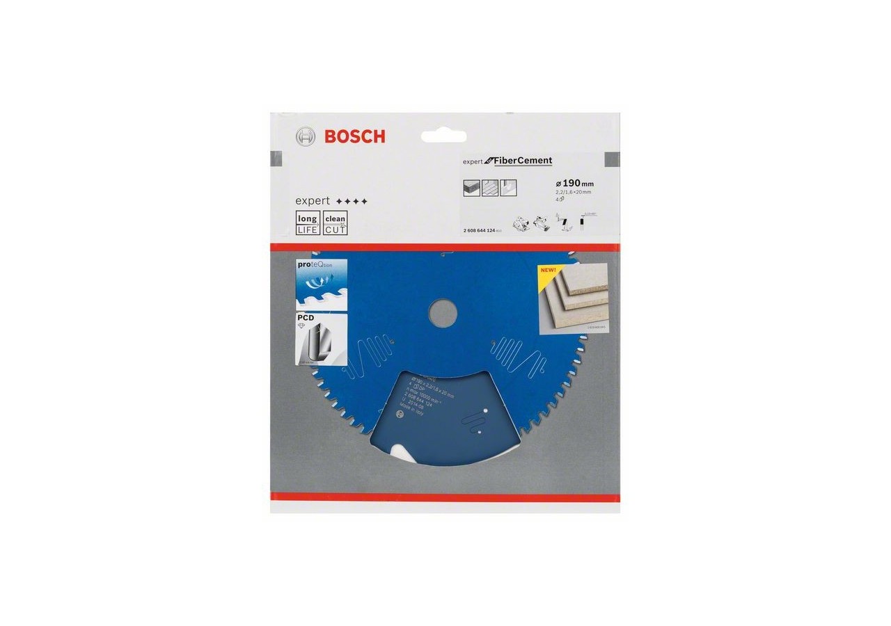 Lame de scie circulaire Expert for Fiber Cement 190 x 20 x 2,2 mm, 4 - 2608644124 - Bosch