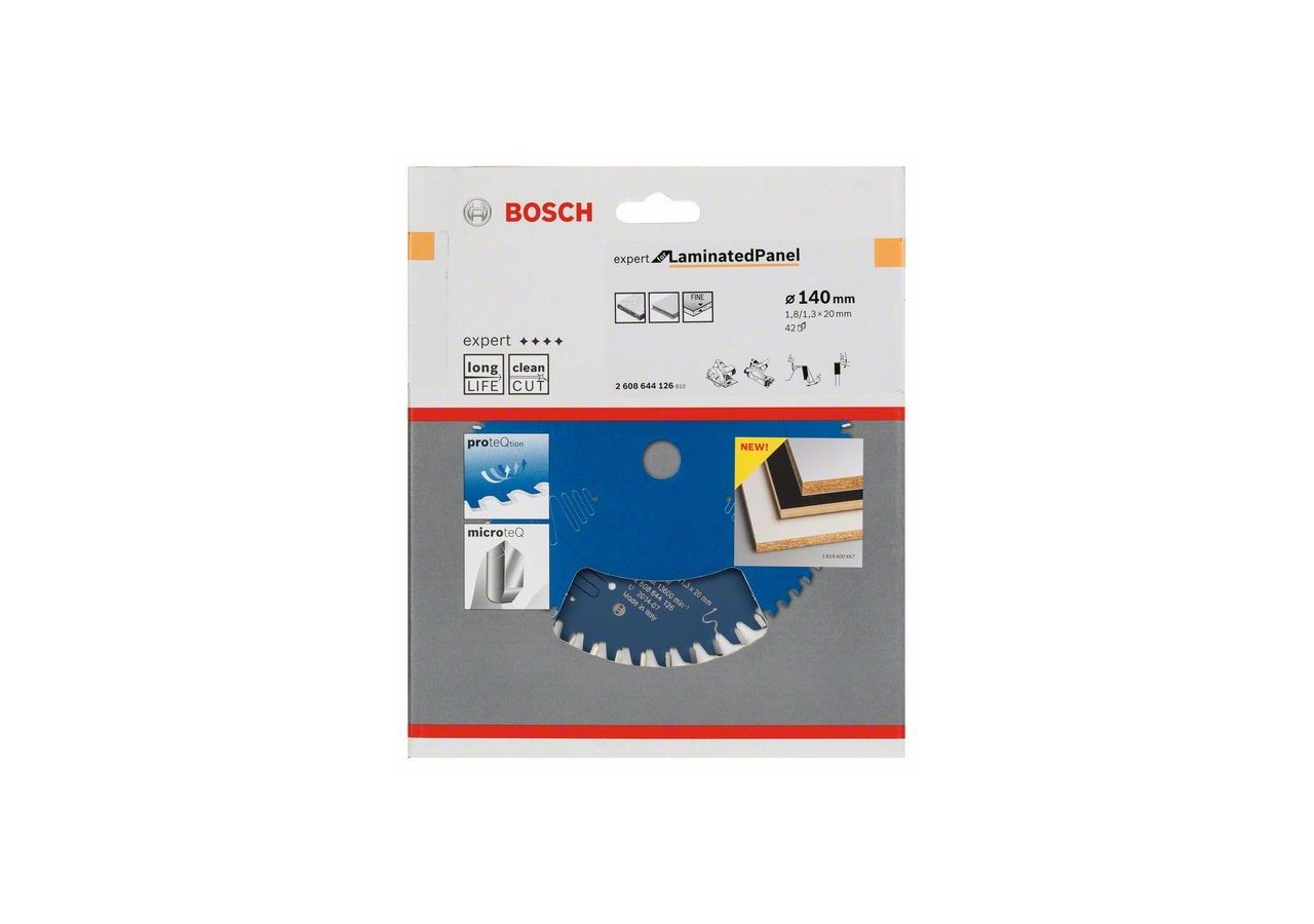 Lame de scie circulaire Expert for Laminated Panel 140 x 20 x 1,8 mm, 42 - 2608644126 - Bosch