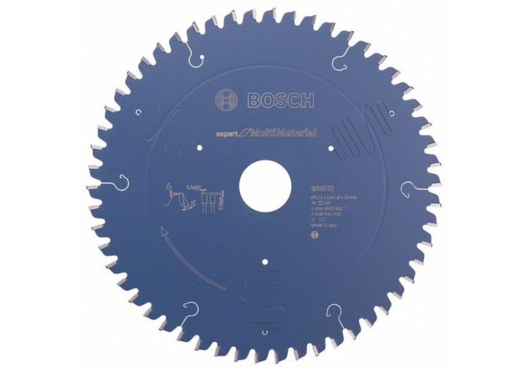 Lame de scie circulaire Expert for Multi Material 210 x 30 x 2,4 mm, 54 - 2608642492 - Bosch
