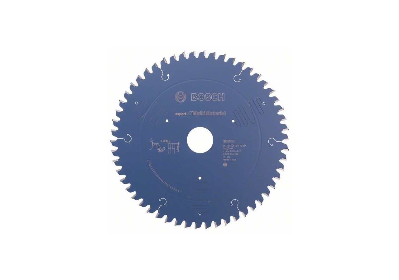 Lame de scie circulaire Expert for Multi Material 210 x 30 x 2,4 mm, 54 - 2608642492 - Bosch