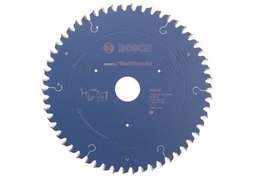 Lame de scie circulaire Expert for Multi Material 210 x 30 x 2,4 mm, 54 - 2608642492 - Bosch