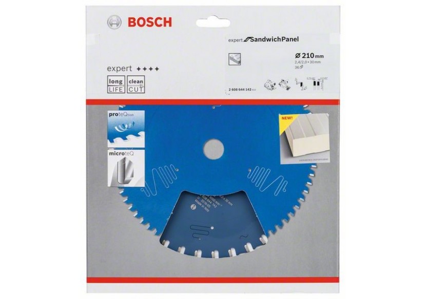 Lame de scie circulaire Expert for Sandwich Panel 210 x 30 x 2,4 mm, 36 - 2608644142 - Bosch