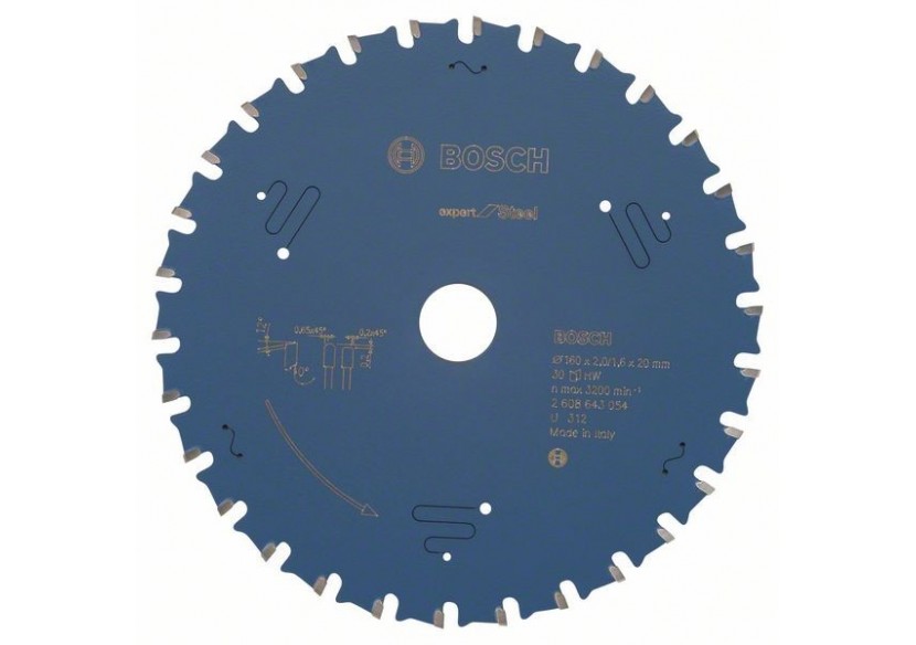 Lame de scie circulaire Expert for Steel 160 x 20 x 2,0 mm, 30 - 2608643054 - Bosch Lame de scie circulaire Expert for Steel 160 x 20 x 2,0 mm, 30 - 2608643054 - Bosch