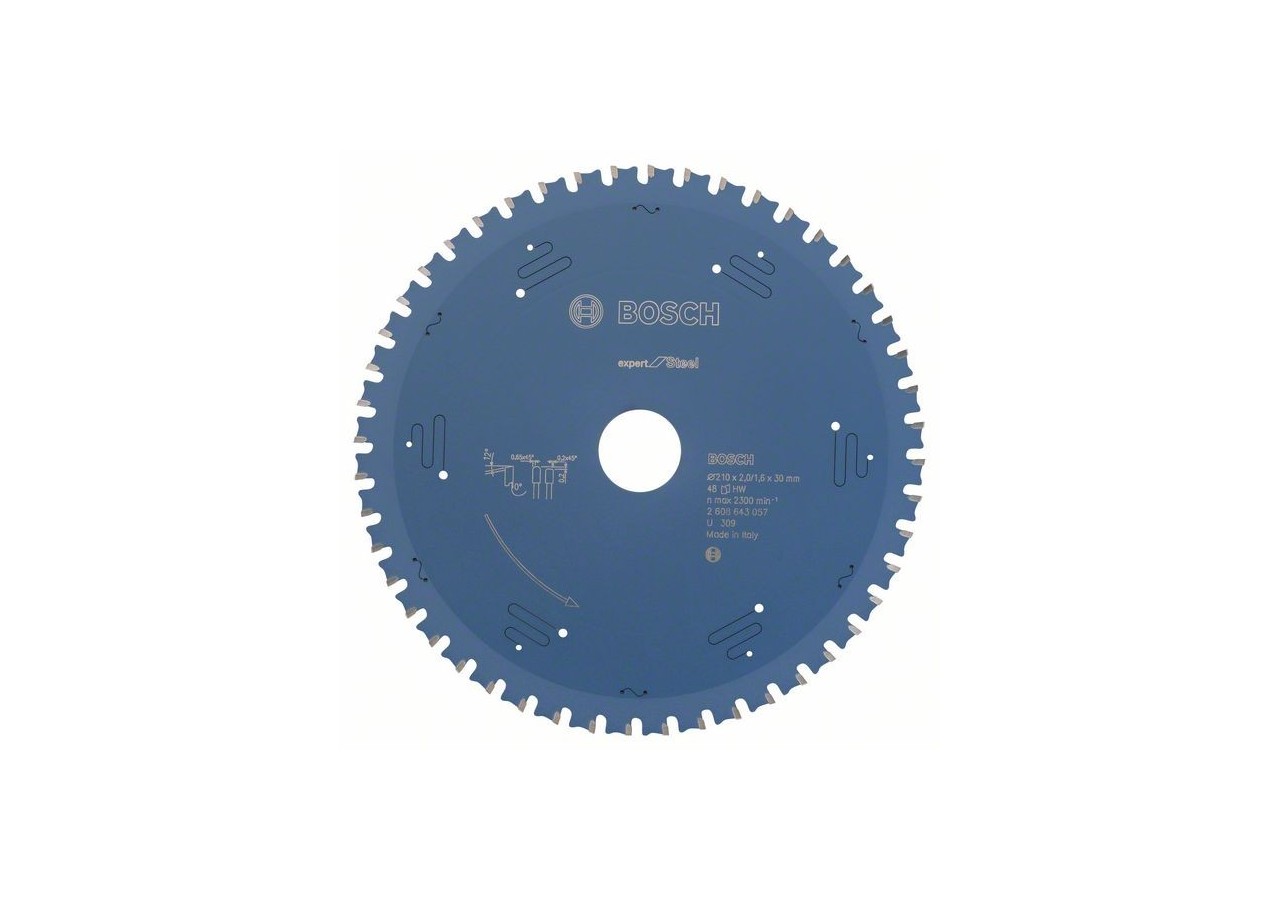 Lame de scie circulaire Expert for Steel 210 x 30 x 2,0 mm, 48 - 2608643057 - Bosch