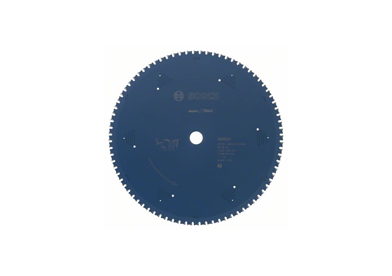Lame de scie circulaire Expert for Steel 355 x 25,4 x 2,6 mm, 80 - 2608643062 - Bosch