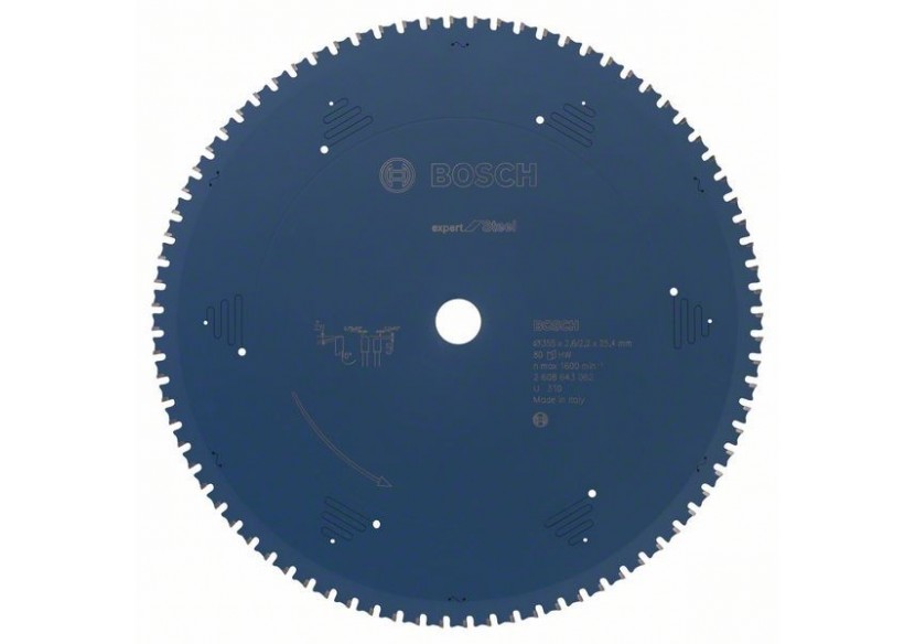 Lame de scie circulaire Expert for Steel 355 x 25,4 x 2,6 mm, 80 - 2608643062 - Bosch Lame de scie circulaire Expert for Steel 355 x 25,4 x 2,6 mm, 80 - 2608643062 - Bosch
