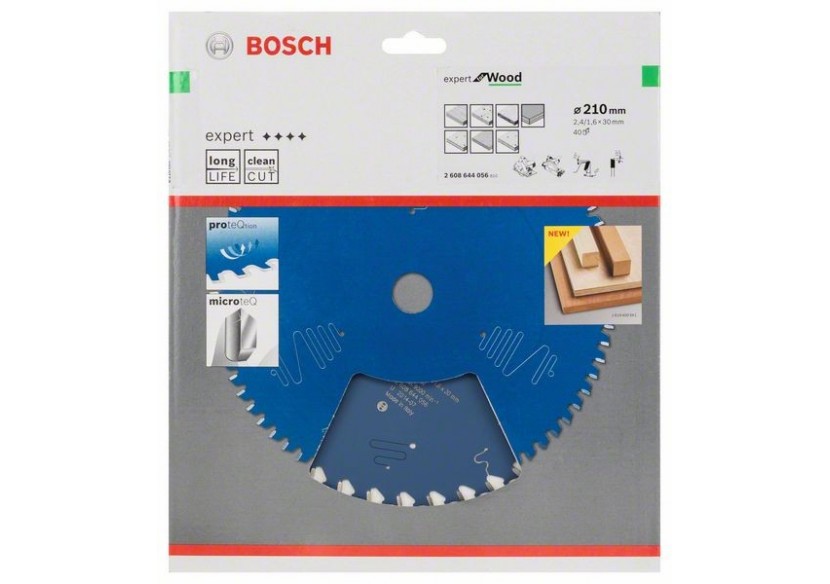Lame de scie circulaire Expert for Wood 210 x 30 x 2,4 mm, 40 - 2608644056 - Bosch Lame de scie circulaire Expert for Wood 210 x 30 x 2,4 mm, 40 - 2608644056 - Bosch