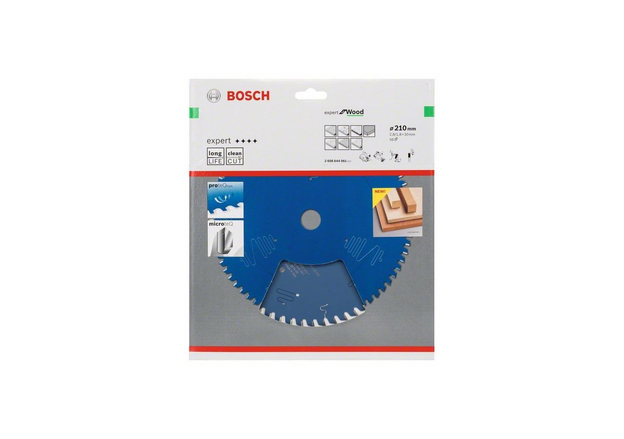 Lame de scie circulaire Expert for Wood 210 x 30 x 2,8 mm, 56 - 2608644061 - Bosch