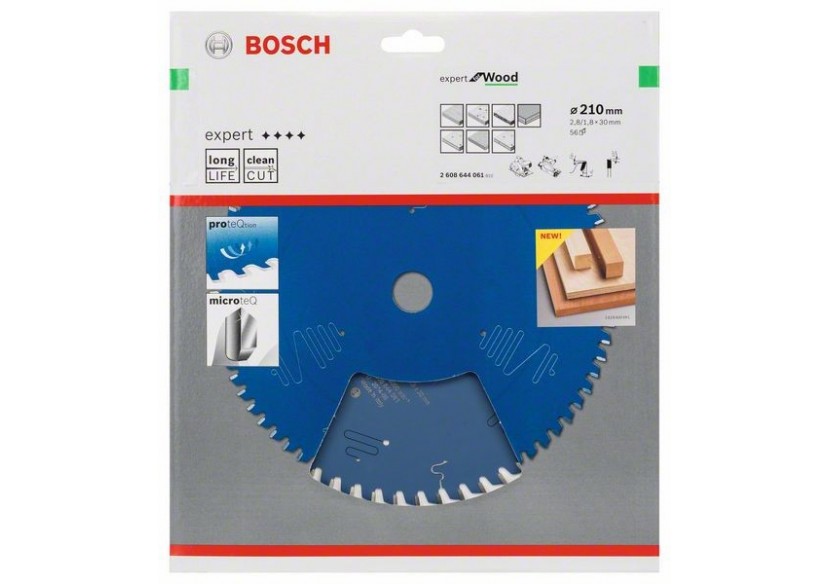 Lame de scie circulaire Expert for Wood 210 x 30 x 2,8 mm, 56 - 2608644061 - Bosch Lame de scie circulaire Expert for Wood 210 x 30 x 2,8 mm, 56 - 2608644061 - Bosch