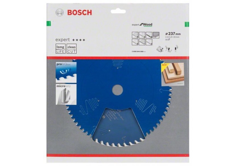 Lame de scie circulaire Expert for Wood 237 x 30 x 2,5 mm, 56 - 2608644068 - Bosch Lame de scie circulaire Expert for Wood 237 x 30 x 2,5 mm, 56 - 2608644068 - Bosch