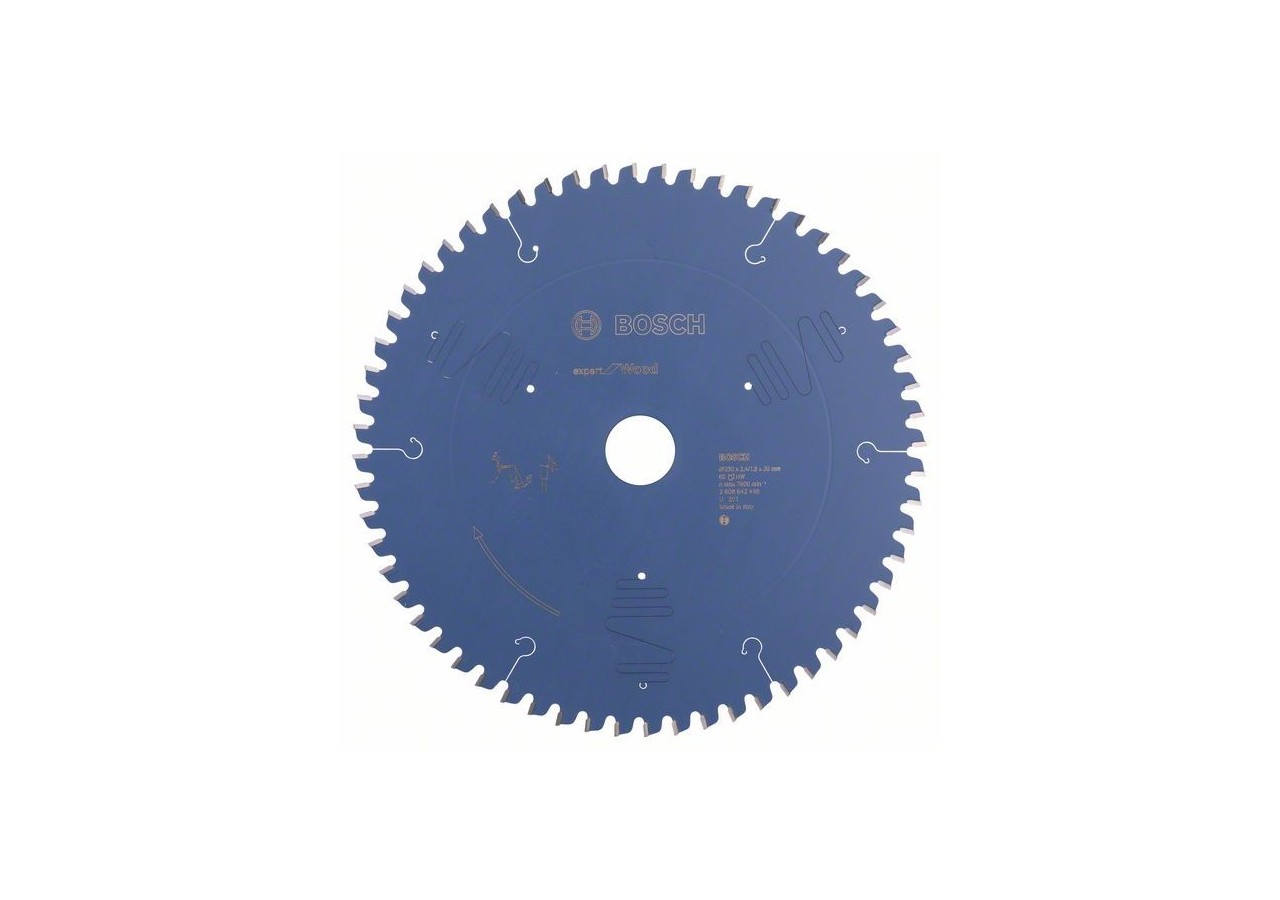Lame de scie circulaire Expert for Wood 250 x 30 x 2,4 mm, 60 - 2608642498 - Bosch