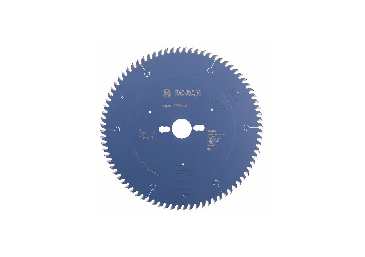 Lame de scie circulaire Expert for Wood 250 x 30 x 2,5 mm, 80 - 2608642500 - Bosch