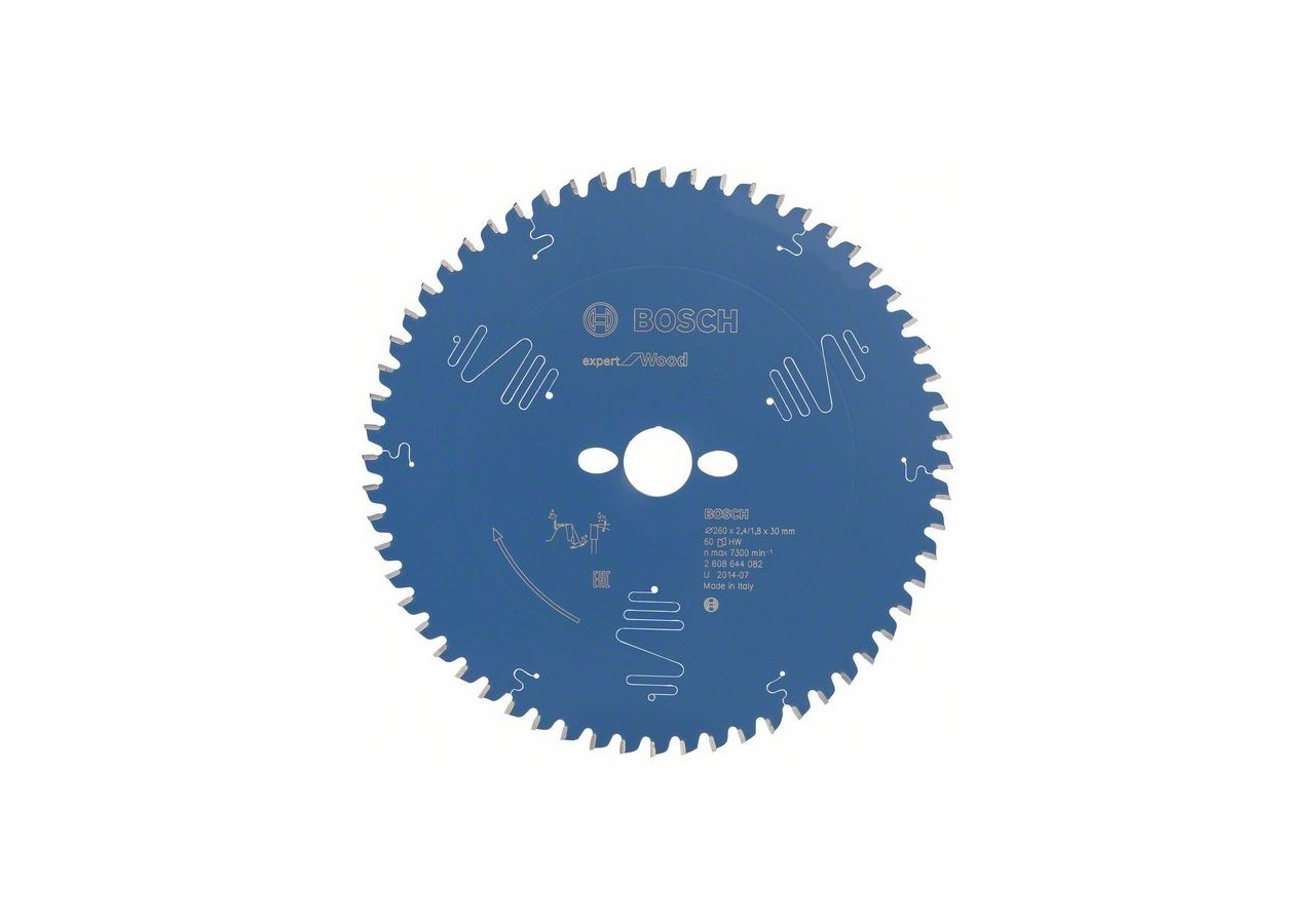 Lame de scie circulaire Expert for Wood 260 x 30 x 2,4 mm, 60 - 2608644082 - Bosch