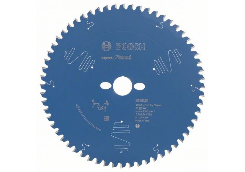 Lame de scie circulaire Expert for Wood 260 x 30 x 2,4 mm, 60 - 2608644082 - Bosch Lame de scie circulaire Expert for Wood 260 x 30 x 2,4 mm, 60 - 2608644082 - Bosch
