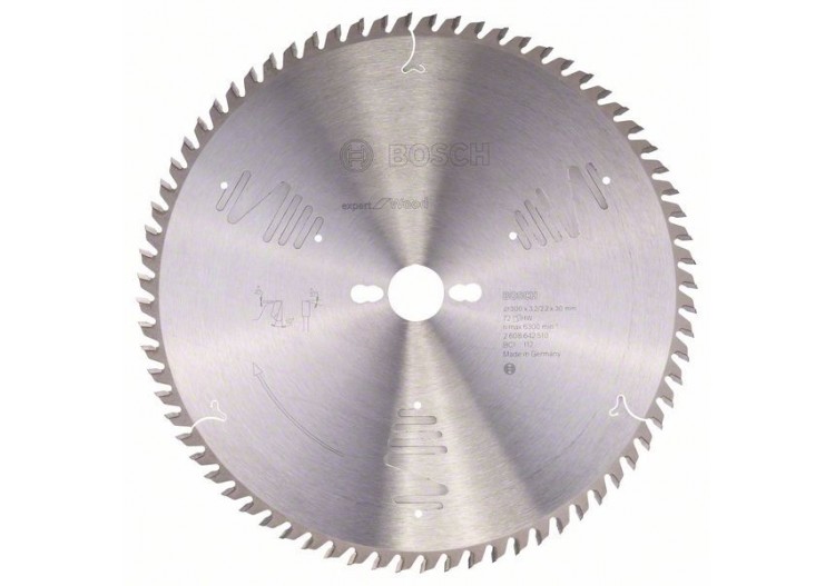 Lame de scie circulaire Expert for Wood 300 x 30 x 3,2 mm, 72 - 2608642510 - Bosch