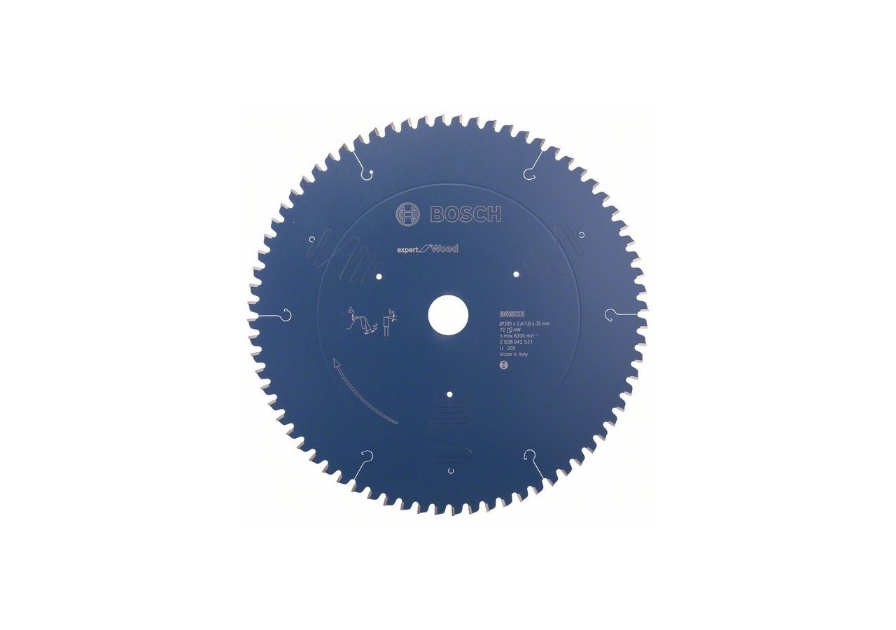 Lame de scie circulaire Expert for Wood 305 x 30 x 2,4 mm, 72 - 2608642531 - Bosch