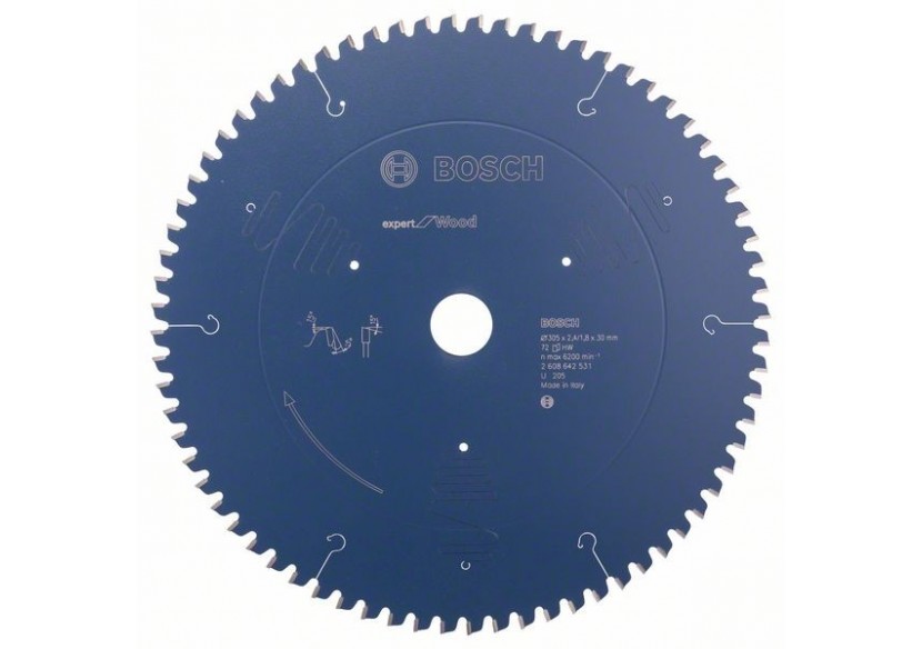 Lame de scie circulaire Expert for Wood 305 x 30 x 2,4 mm, 72 - 2608642531 - Bosch Lame de scie circulaire Expert for Wood 305 x 30 x 2,4 mm, 72 - 2608642531 - Bosch