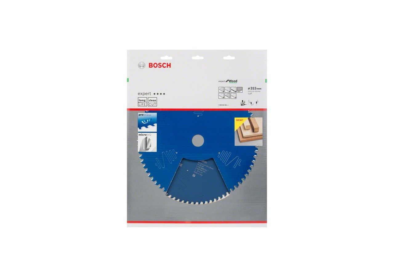 Lame de scie circulaire Expert for Wood 315 x 30 x 2,4 mm, 72 - 2608644081 - Bosch