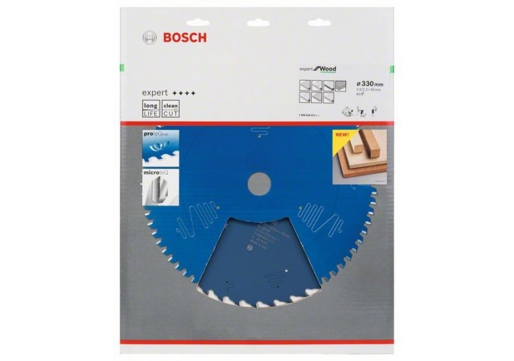 Lame de scie circulaire Expert for Wood 330 x 30 x 3,5 mm, 40 - 2608644071 - Bosch