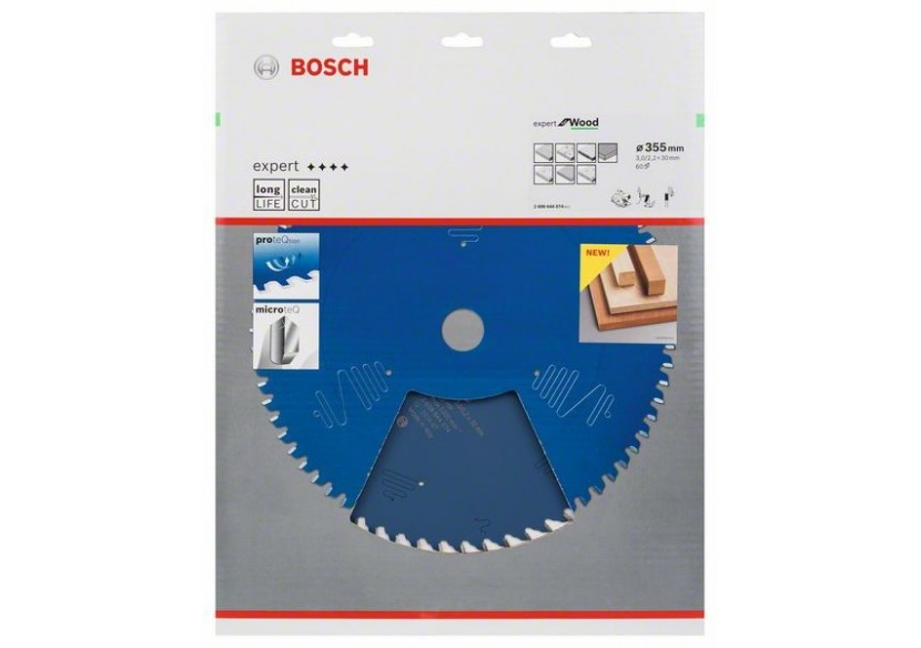 Lame de scie circulaire Expert for Wood 355 x 30 x 3,0 mm, 60 - 2608644074 - Bosch Lame de scie circulaire Expert for Wood 355 x 30 x 3,0 mm, 60 - 2608644074 - Bosch