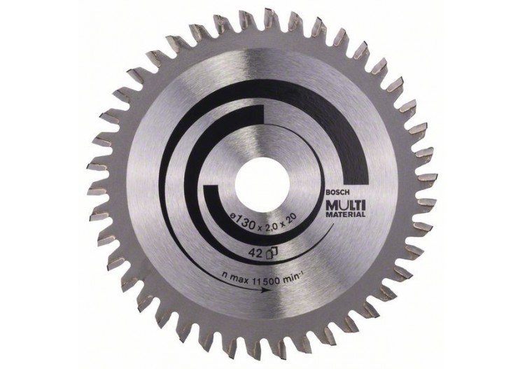 Lame de scie circulaire Multi Material 130 x 20/16 x 2,0 mm 42 - 2608641195 - Bosch