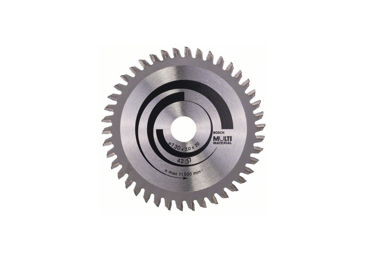Lame de scie circulaire Multi Material 130 x 20/16 x 2,0 mm 42 - 2608641195 - Bosch