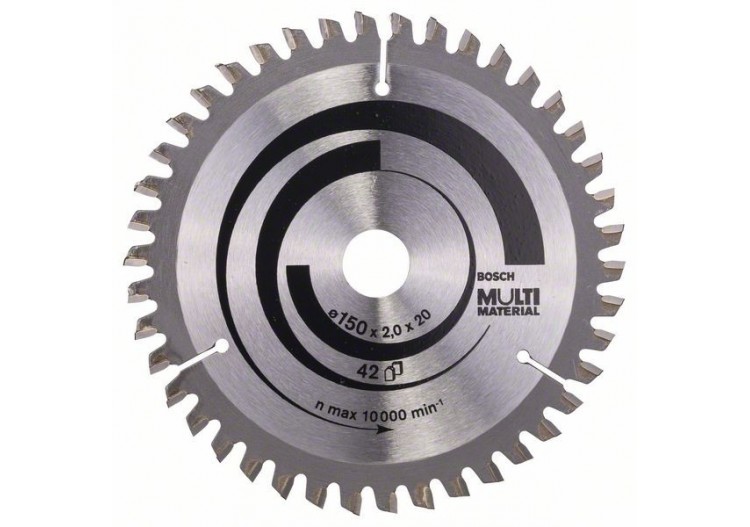 Lame de scie circulaire Multi Material 150 x 20/16 x 2,0 mm 42 - 2608640501 - Bosch