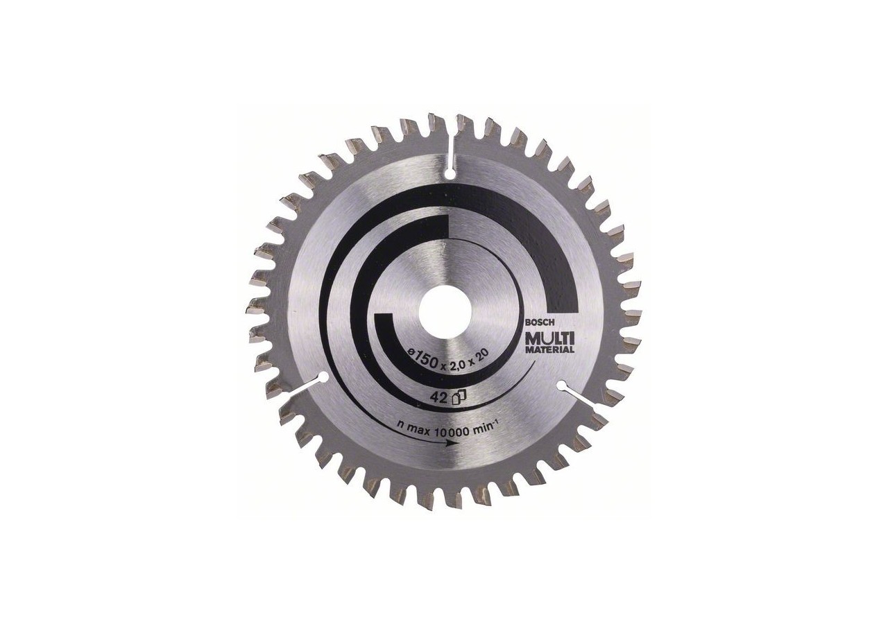 Lame de scie circulaire Multi Material 150 x 20/16 x 2,0 mm 42 - 2608640501 - Bosch