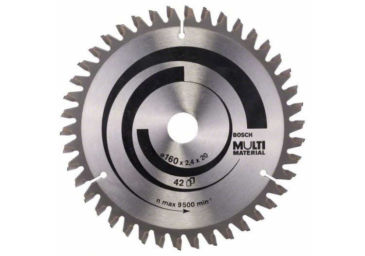 Lame de scie circulaire Multi Material 160 x 20/16 x 2,4 mm 42 - 2608640503 - Bosch