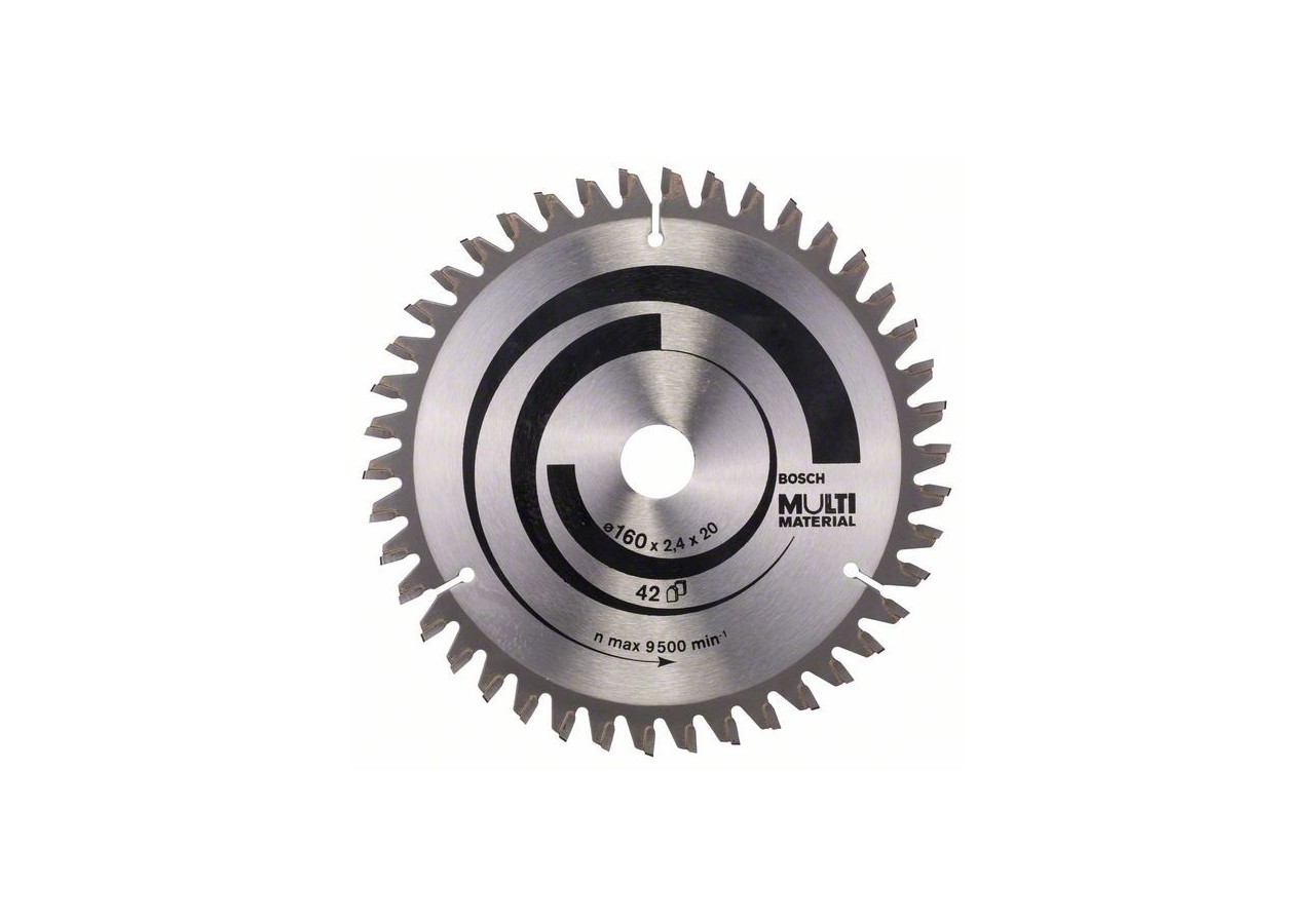 Lame de scie circulaire Multi Material 160 x 20/16 x 2,4 mm 42 - 2608640503 - Bosch