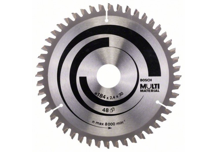 Lame de scie circulaire Multi Material 184 x 30 x 2,4 mm 48 - 2608640506 - Bosch