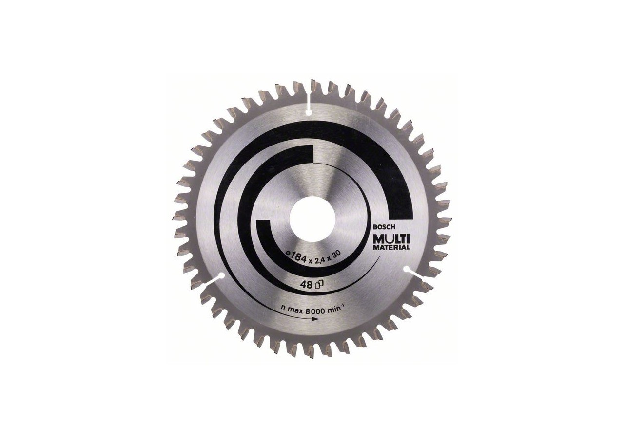 Lame de scie circulaire Multi Material 184 x 30 x 2,4 mm 48 - 2608640506 - Bosch