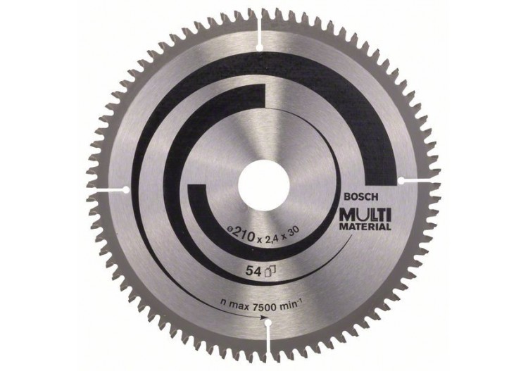 Lame de scie circulaire Multi Material 210 x 30 x 2,5 mm 80 - 2608640445 - Bosch