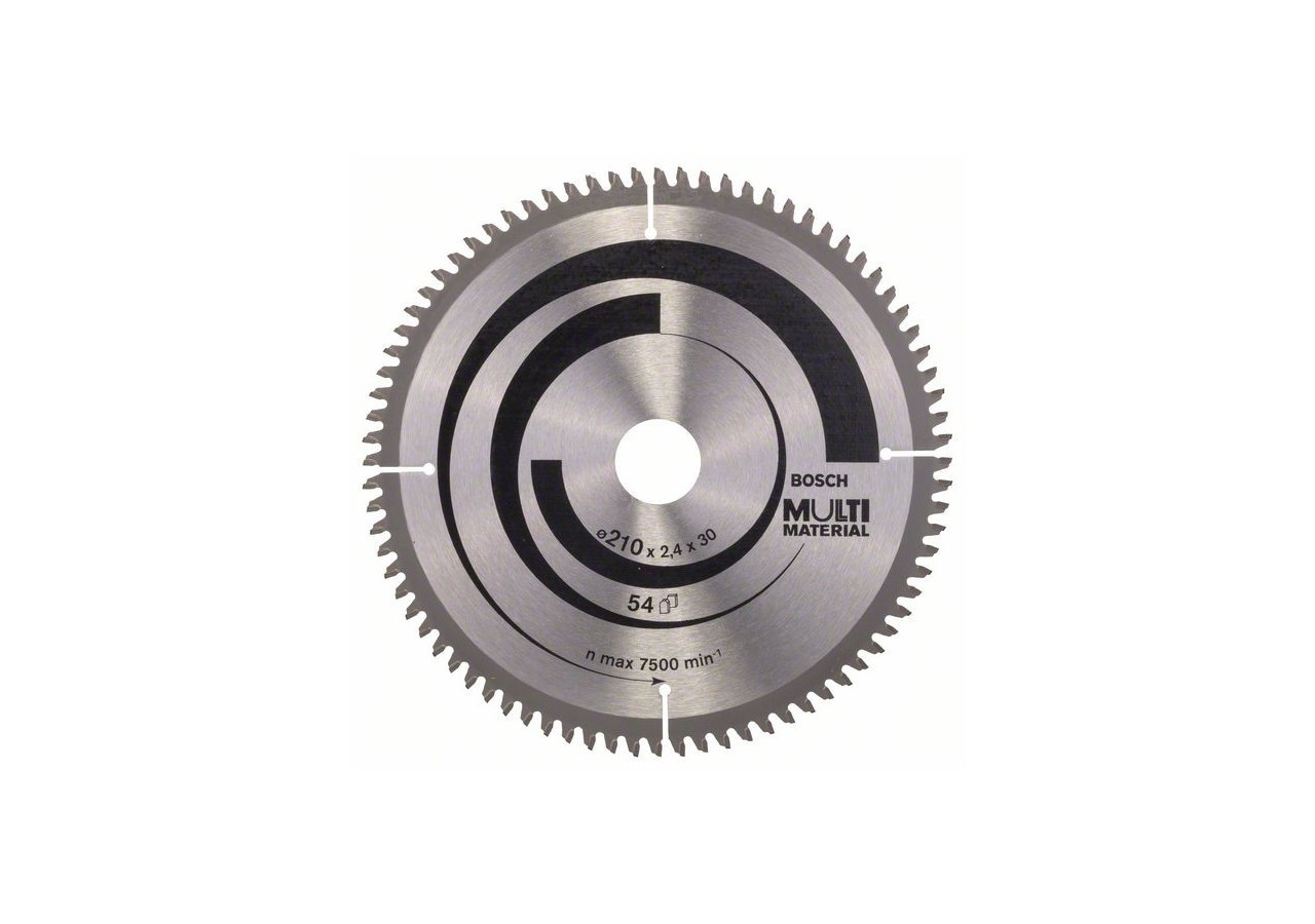 Lame de scie circulaire Multi Material 210 x 30 x 2,5 mm 80 - 2608640445 - Bosch