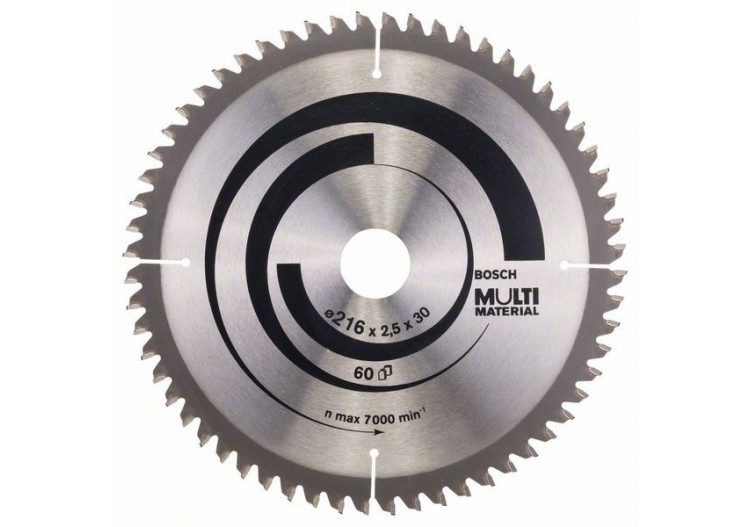Lame de scie circulaire Multi Material 216 x 30 x 2,5 mm 60 - 2608640446 - Bosch