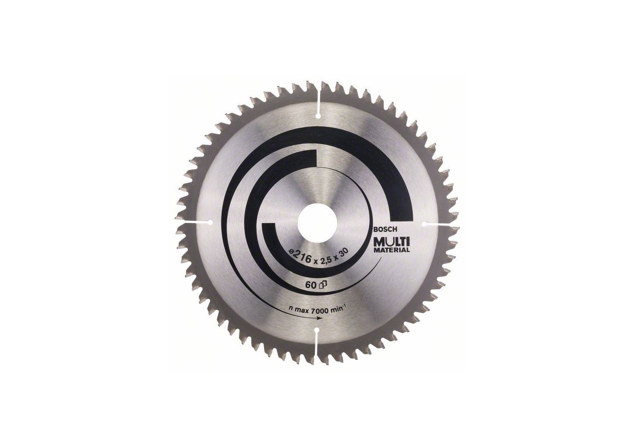 Lame de scie circulaire Multi Material 216 x 30 x 2,5 mm 60 - 2608640446 - Bosch