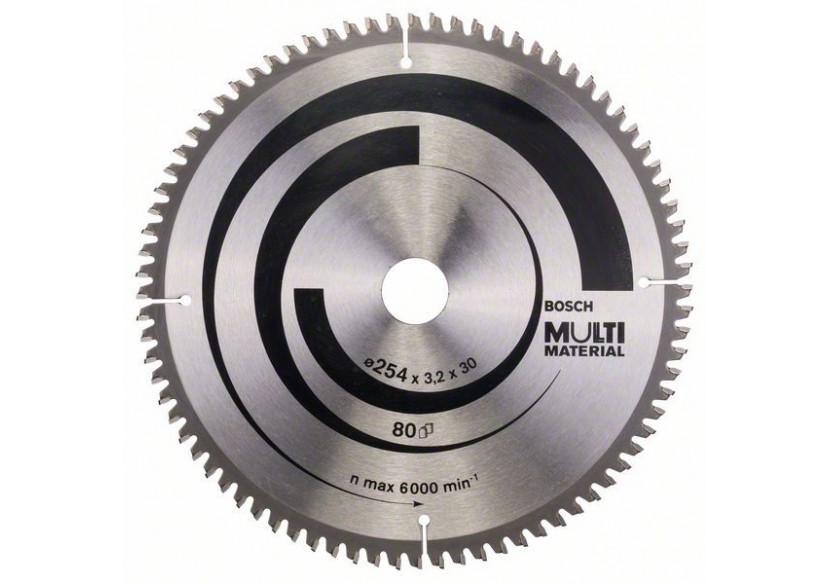 Lame de scie circulaire Multi Material 254 x 30 x 3,2 mm 80 - 2608640450 - Bosch Lame de scie circulaire Multi Material 254 x 30 x 3,2 mm 80 - 2608640450 - Bosch