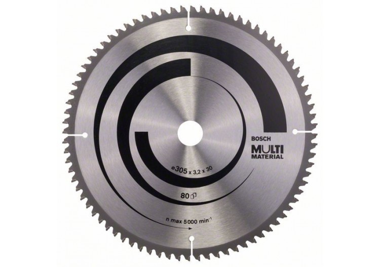 Lame de scie circulaire Multi Material 305 x 30 x 3,2 mm 80 - 2608640452 - Bosch