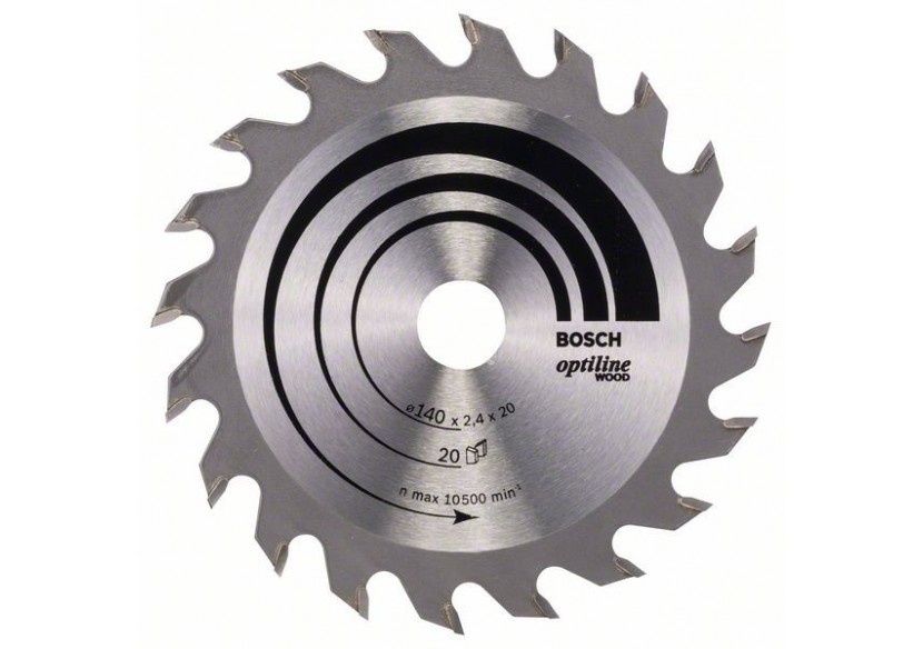 Lame de scie circulaire Optiline Wood 140 x 20/12,7 x 2,4 mm, 20 - 2608640586 - Bosch Lame de scie circulaire Optiline Wood 140 x 20/12,7 x 2,4 mm, 20 - 2608640586 - Bosch