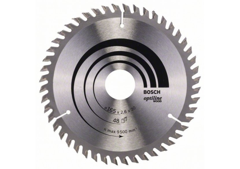 Lame de scie circulaire Optiline Wood 165 x 30 x 2,6 mm, 48 - 2608641175 - Bosch Lame de scie circulaire Optiline Wood 165 x 30 x 2,6 mm, 48 - 2608641175 - Bosch
