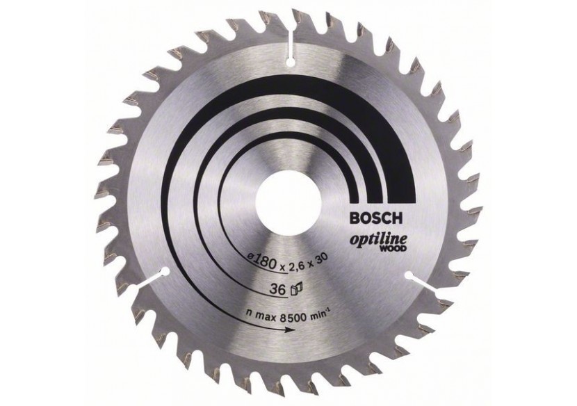 Lame de scie circulaire Optiline Wood 180 x 30/20 x 2,6 mm, 36 - 2608640609 - Bosch Lame de scie circulaire Optiline Wood 180 x 30/20 x 2,6 mm, 36 - 2608640609 - Bosch